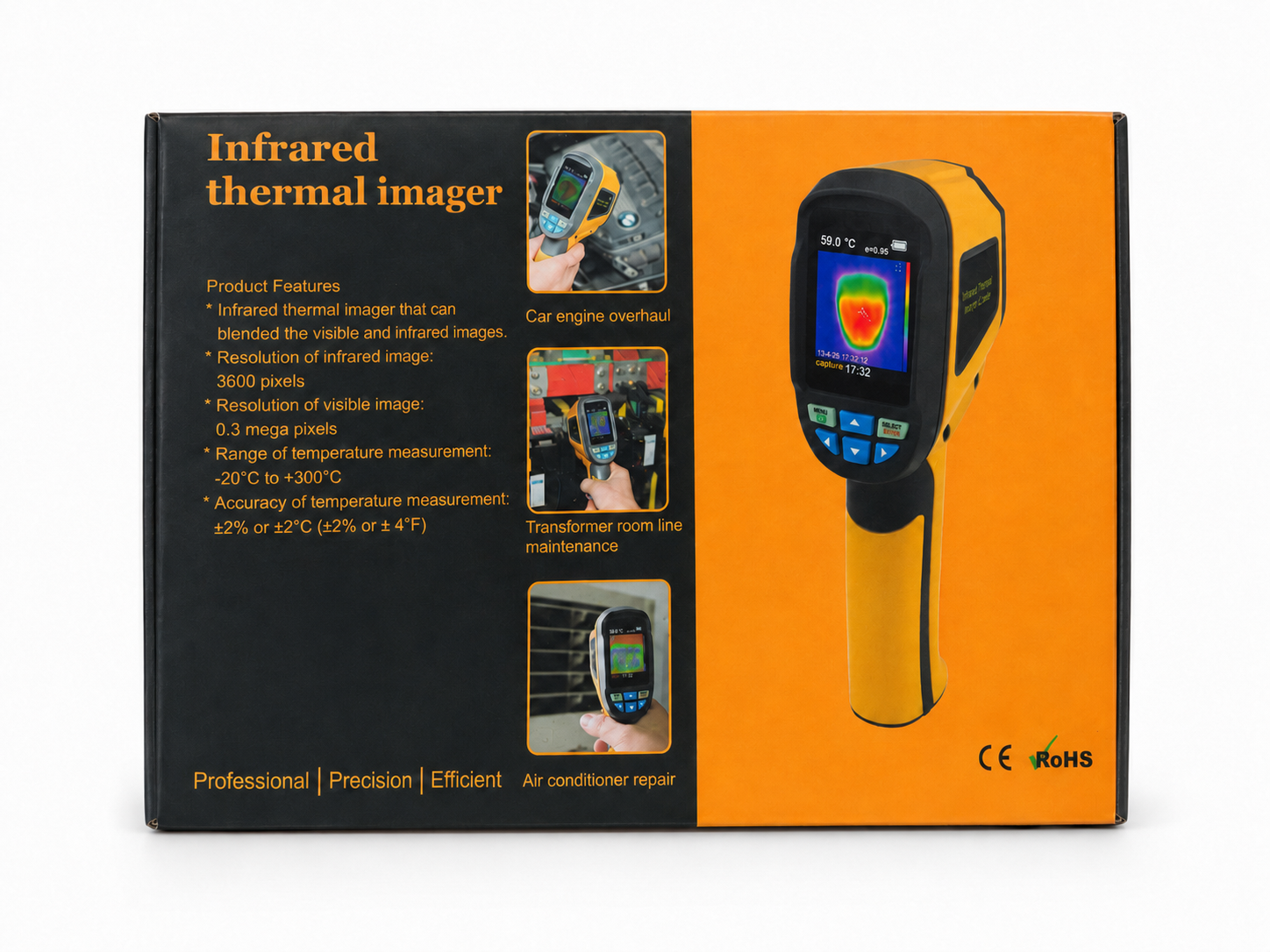 TT730 Infrared Thermal Imaging Camera -20°C to 300°C 3600 Pixels