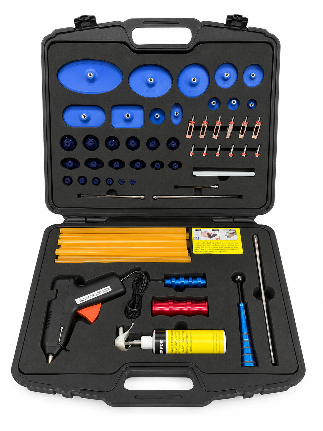 TT686 Paintless Dent Repair PDR Glue Puller Tool Kit with Slide Hammer