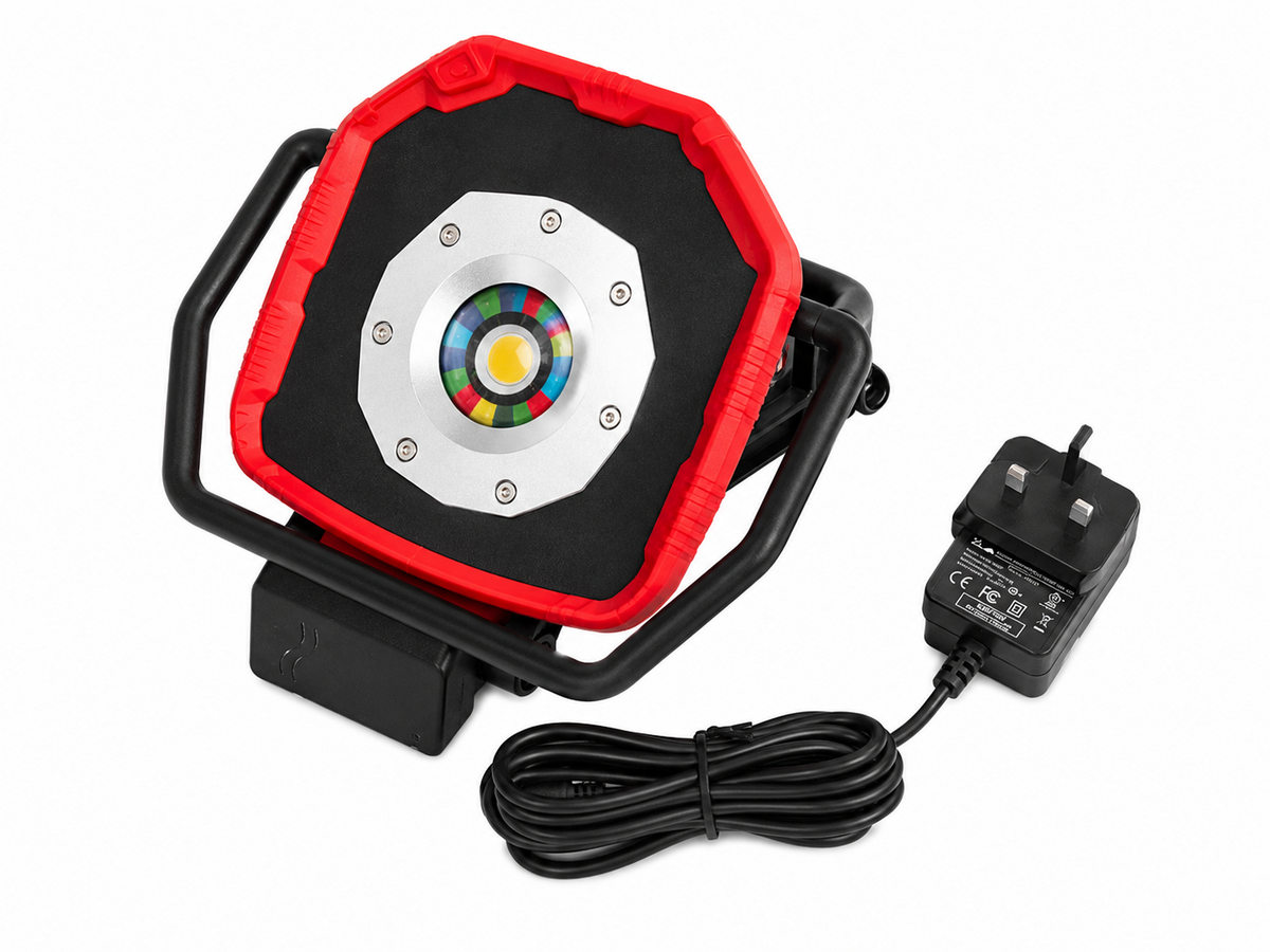 TT322 Rechargeable LED Work Light Portable Site Floodlight UK Plug