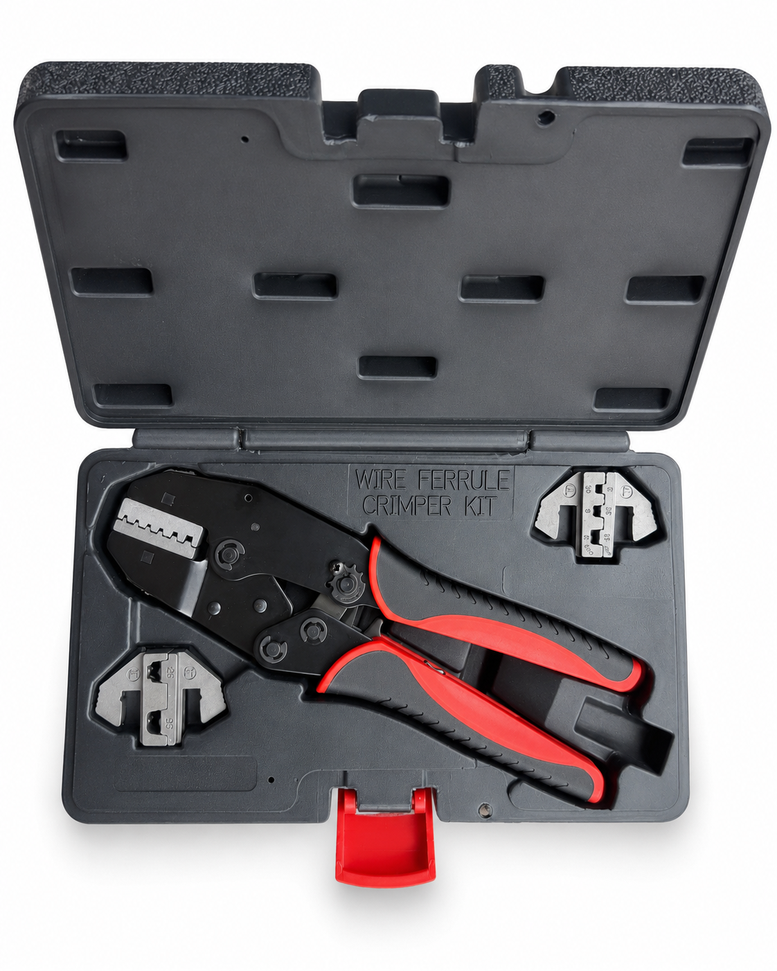 TT722 Hsun Wang Wire Ferrule Ratchet Crimper Tool Kit 3 Dies