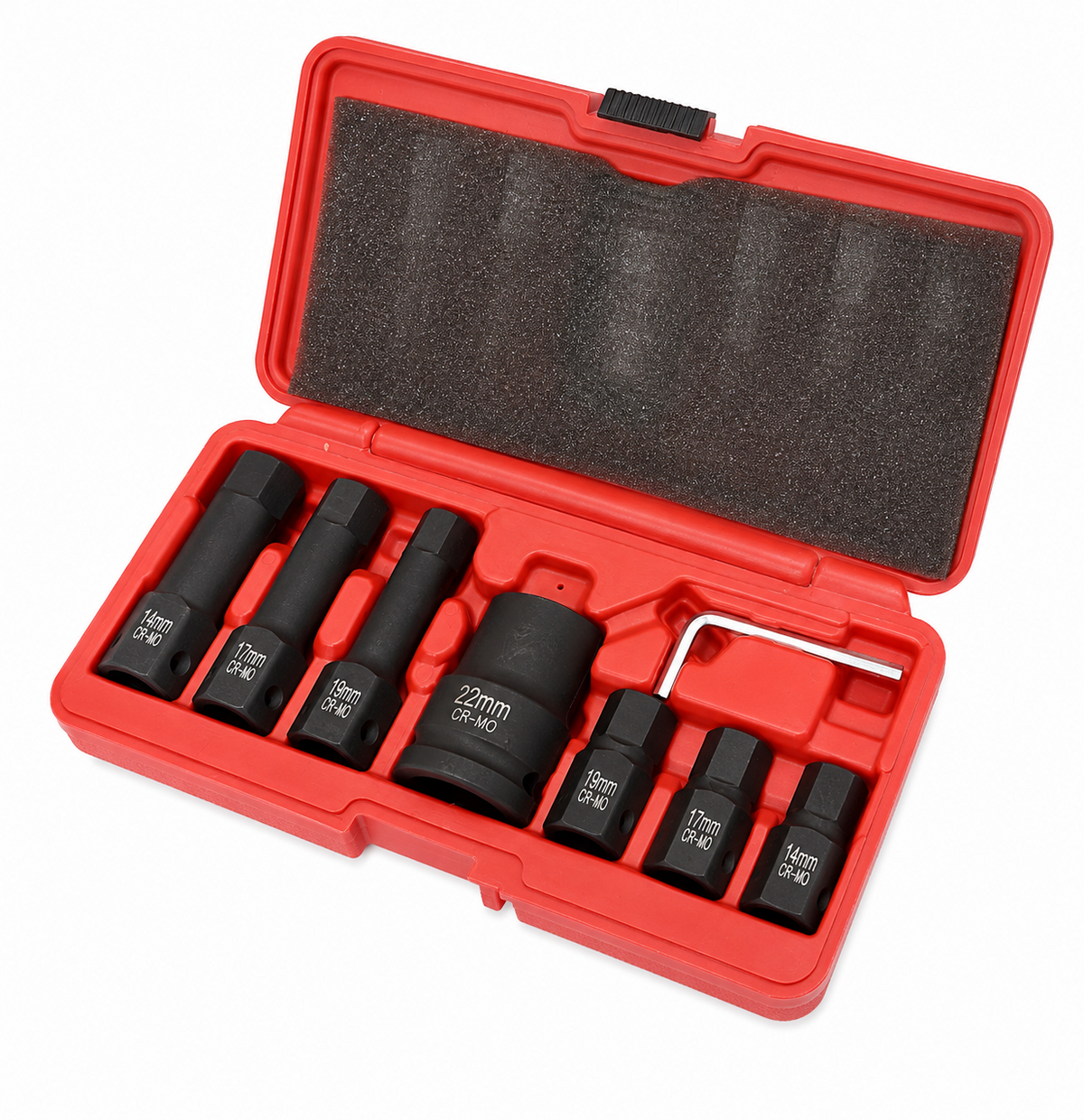TT140 Wheel Bearing Hub Nut Socket Set 14mm 17mm 19mm 22mm CR-MO