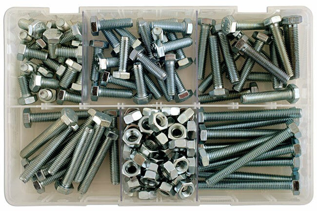 Connect 35011 154pc M8 Setscrew & Nut Assortment Kit Metric Fasteners