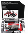 TT778 31pc Compact Ratchet Socket Screwdriver Hex Torx Bit Tool Kit