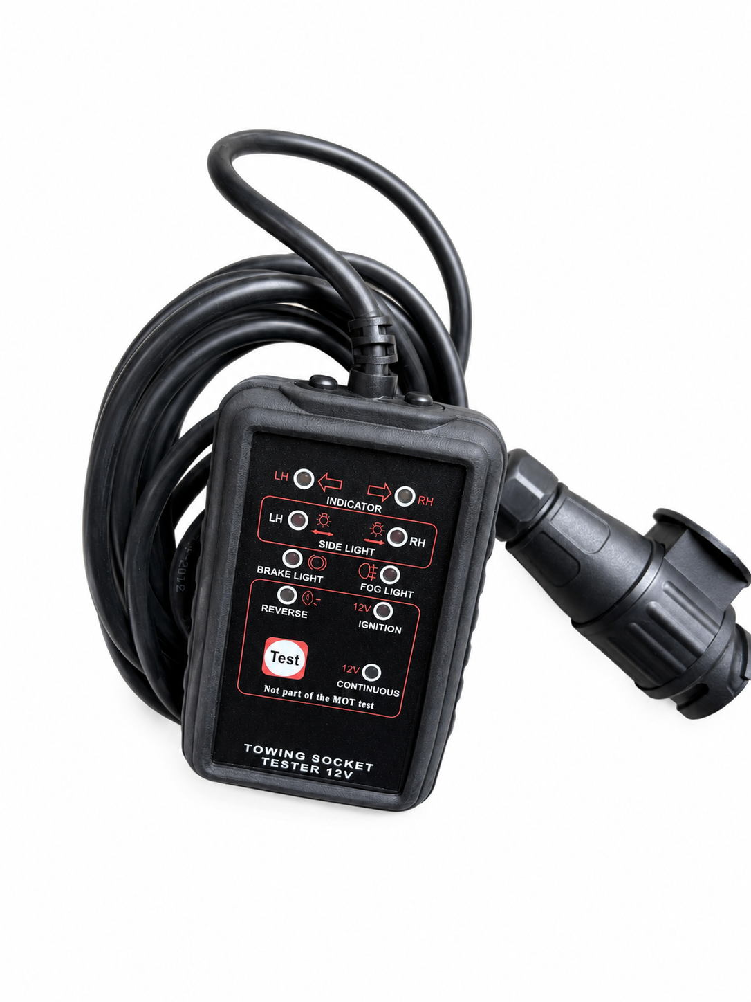 TT738 12V 13-Pin Towing Socket Tester Trailer Lights MOT Class 4 5 7