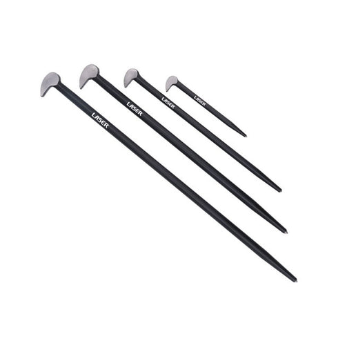 Laser 8856 Heel & Toe Pry Bar Set 4pc 150-508mm MOT Garage Lever Tools