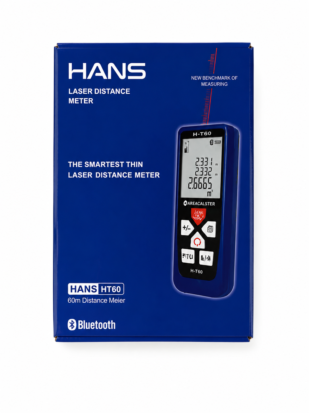 HANS HT60 Bluetooth Laser Distance Meter 60m Measure Tool TT82
