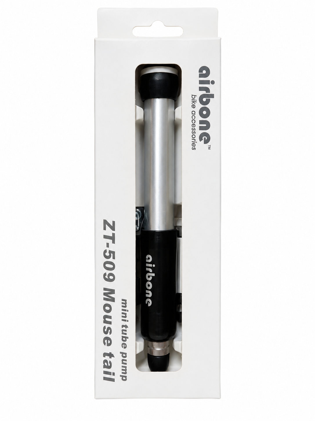 TT833 Airbone ZT-509 Mouse Tail Mini Pump Presta Schrader 100 PSI