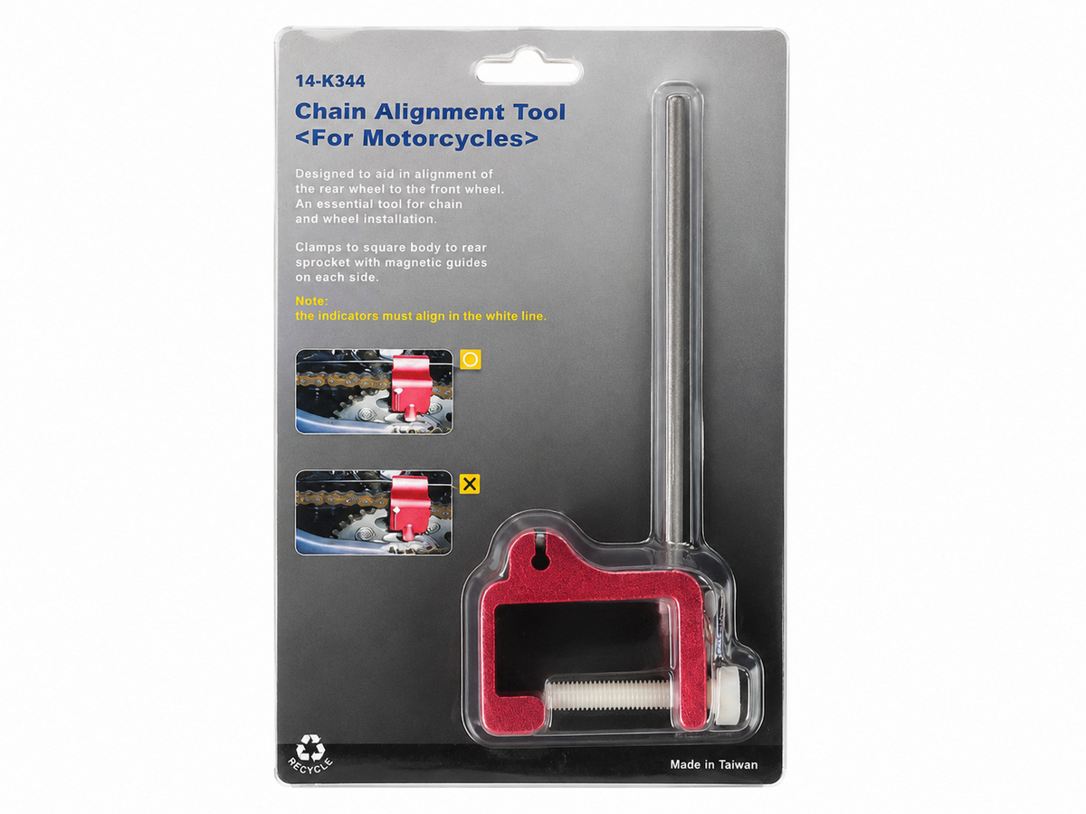 TT413 Motorcycle Chain Alignment Tool Magnetic Sprocket Alignment Gauge