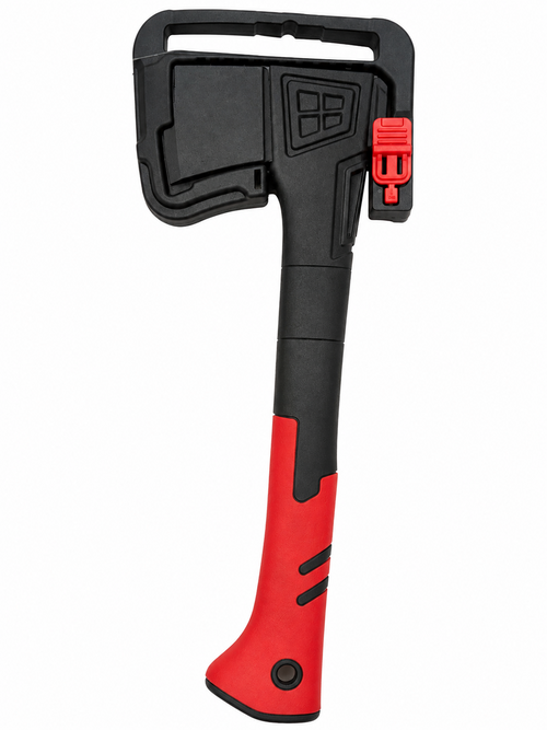 TT877 Compact Camping Hatchet Axe with Blade Guard Carry Handle