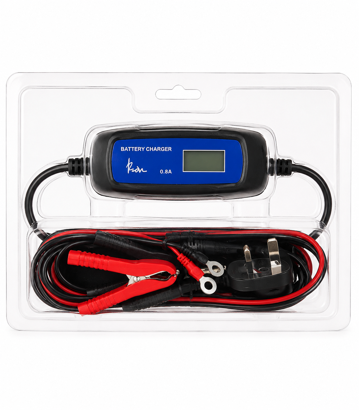 0.8A Motorcycle Car Battery Charger Maintainer Trickle Charger 12V TT208