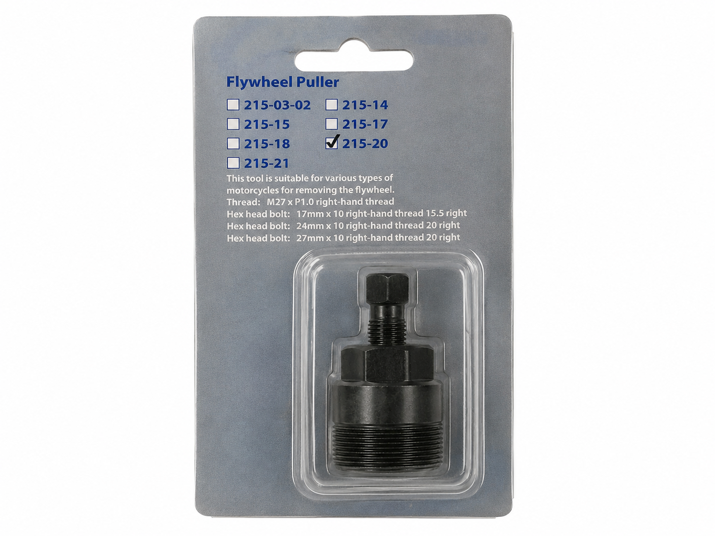 TT180 - Flywheel Puller Tool M27 x P1.0 RH Thread Motorcycle Rotor Remover Brand