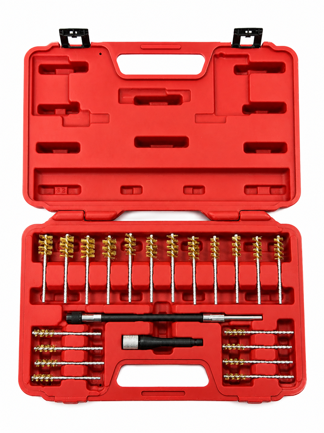 TT336 Wire Brush Cleaning Kit Brass Bore Tube Port Cleaner Set Case