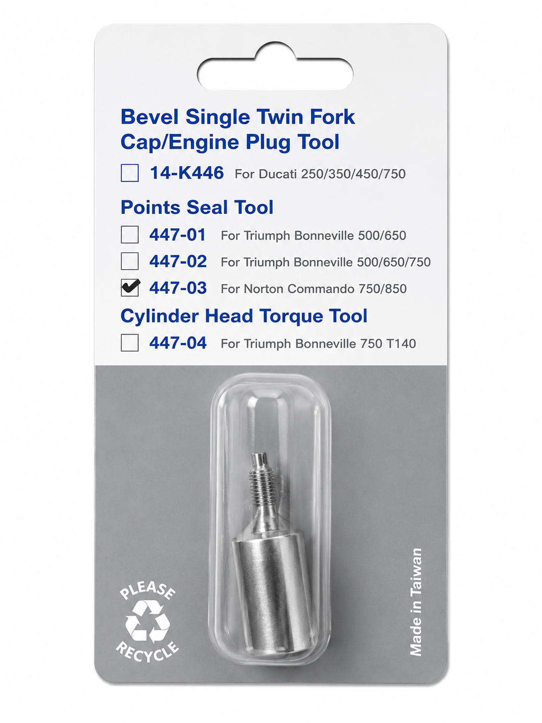TT551 Norton Commando 750 850 Points Seal Tool 447-03 Motorcycle Service Tool