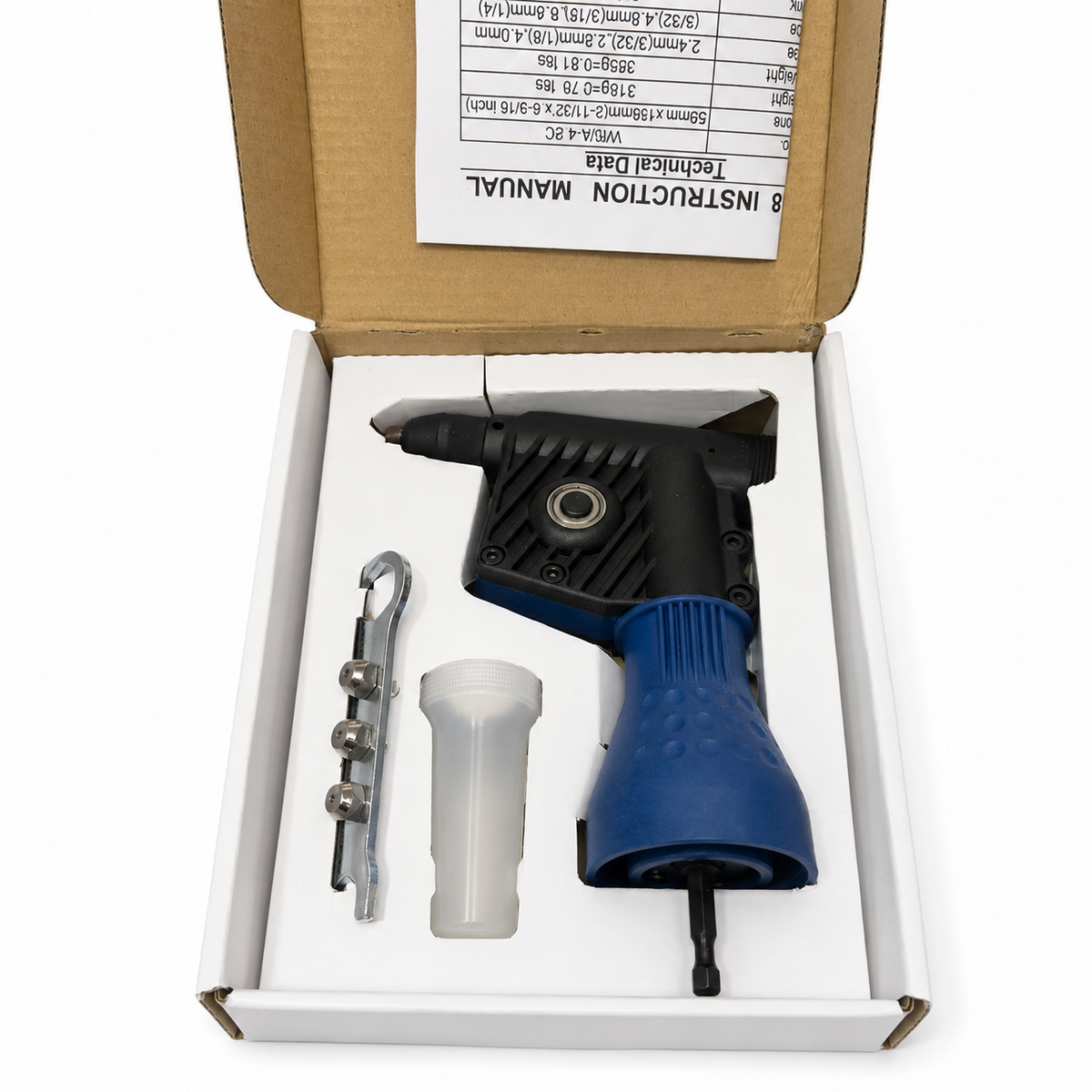 TT762 WRIA-4.8C Angle Blind Rivet Tool Attachment 1/4 Hex 2.4-4.8mm