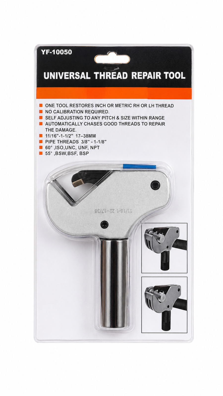 Universal Thread Repair Tool 17-38mm Metric Imperial BSP UNC UNF TT130