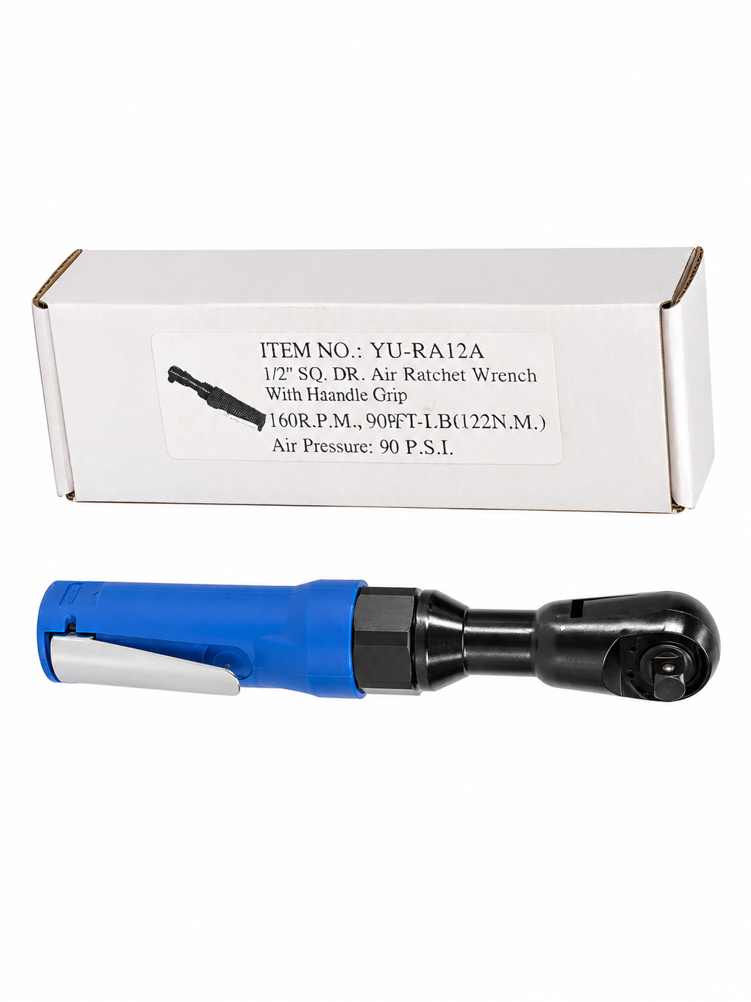 TT922 YU-RA12A 1/2"D Air Ratchet Wrench 160rpm 90ft-lb 90psi