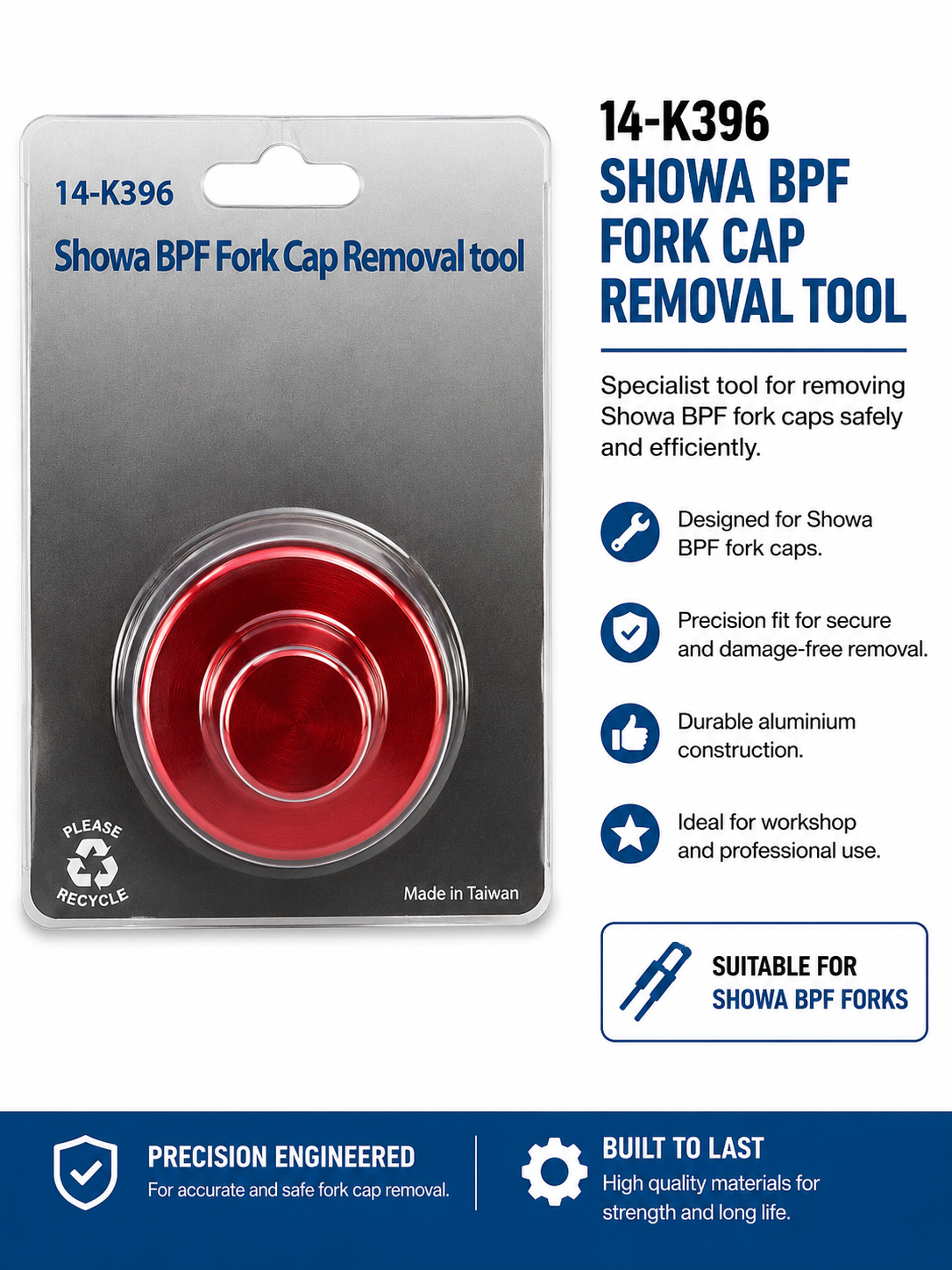 Showa BPF Fork Cap Removal Tool Motorcycle Suspension Tool TT192