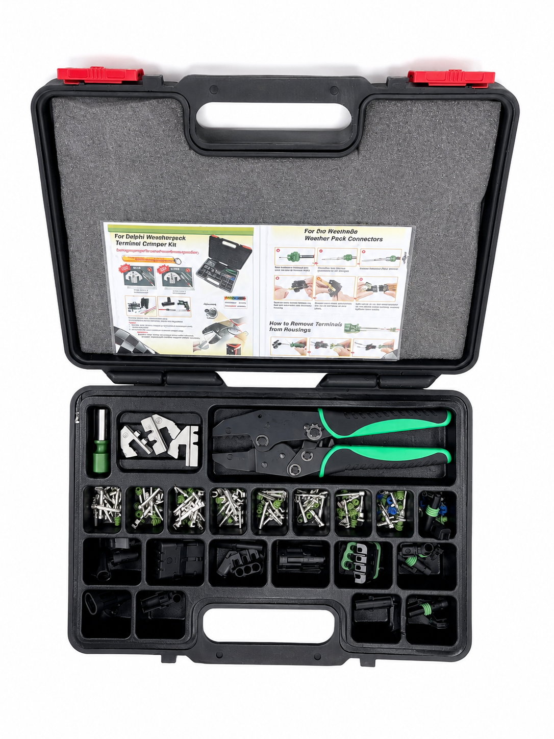 TT704 Delphi Weather Pack Terminal Crimping Tool Connector Kit