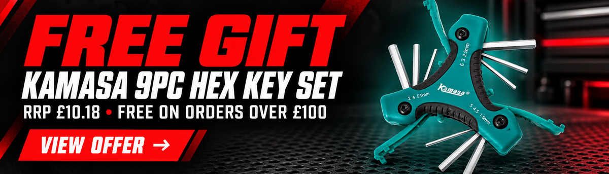 Free Allen key set with qualifying orders over £100